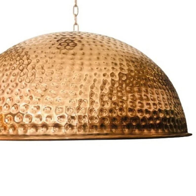 Hammered COPPER Dome Light Fixtures Moroccan Ceiling Lights Etsy