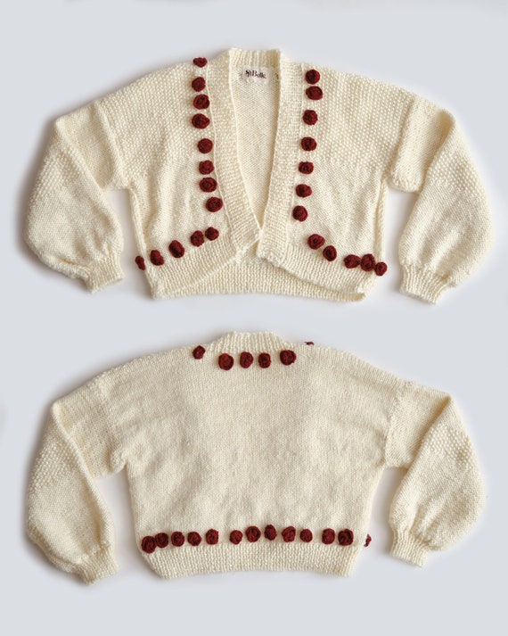 Handmade Knit Cardigan Chunky 