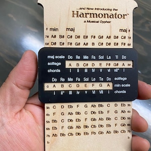 The Harmonator is an easy to use and quite attractive music cypher  for identifying notes in different keys