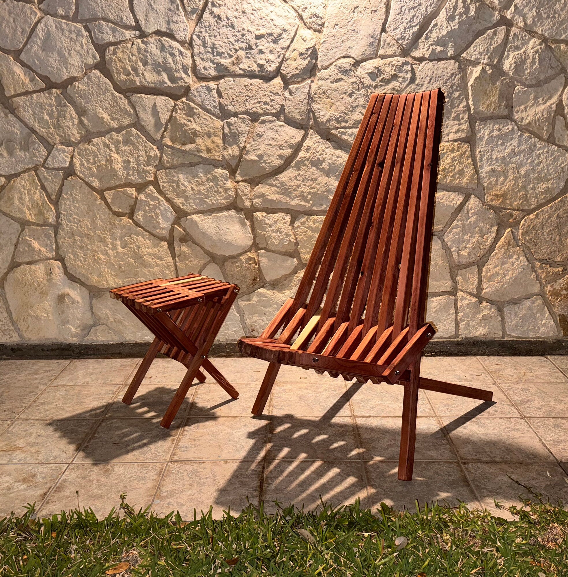 Wooden low chair sale