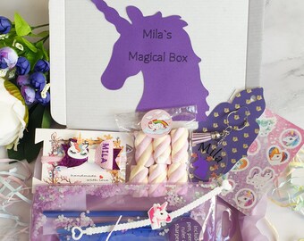 Unicorn Gift Box , Personalised Unicorn Gift for Girls, Girls Unicorn Present, Girls Gift Box