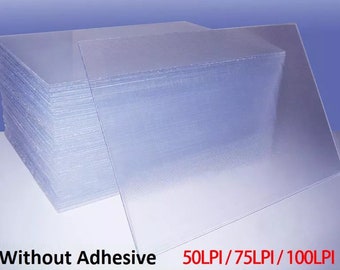 10 láminas lenticulares 3D FLIP para imprimir fotos y pósteres (50/75/100 LPI)