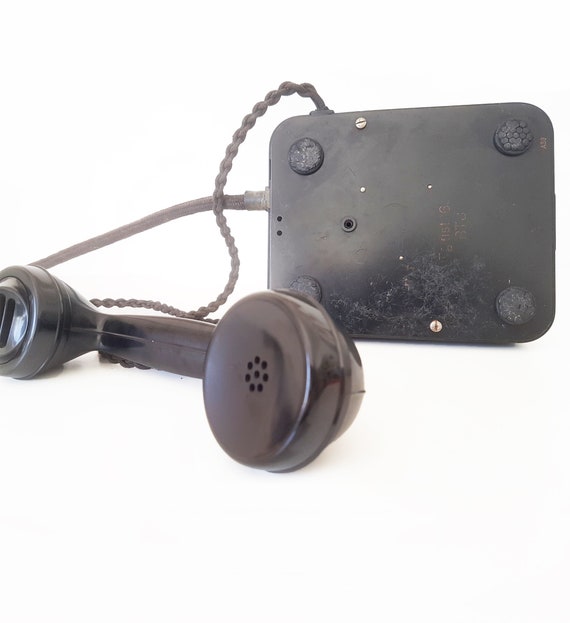 Siemens bakelite telephone Antique original rotary telephone Made in germany intercom