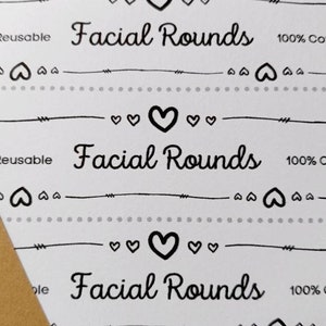 AFDRUKBARE gezichtsrondes Wikkelbandlabels - DIY-productverpakking voor handgemaakte gezichtsrondes. Downloadbare pdf. Desktop afdrukbaar