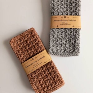 PRINTABLE (Heart Beat Template), Dishcloth Tags / Wrap Labels - DIY product tags for handmade Dishcloth. Downloadable pdf.