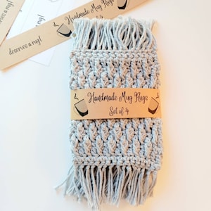 PRINTABLE (CheerMugs Template), Mug Rug Tags / Wrap Labels - DIY product tags for handmade Mug Rugs. Downloadable pdf.