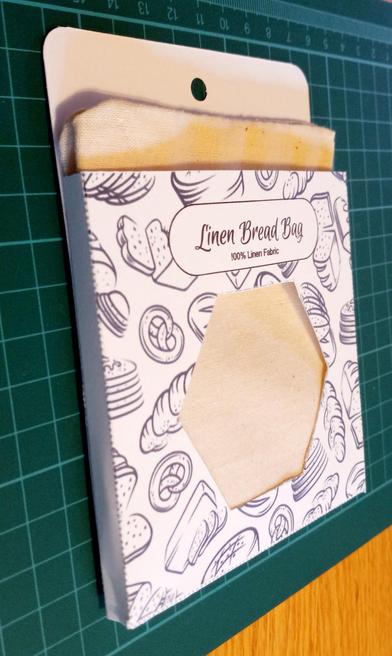 Printable Linen Bread Bag Packaging: DIY Desk Top (PDF Download) - Etsy
