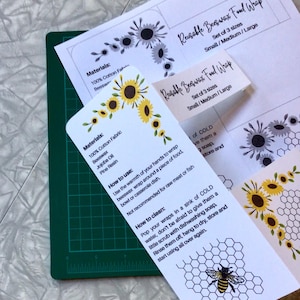 Herbruikbare voedselverpakking Sunflower Bee: set van 3 (digitale pdf)