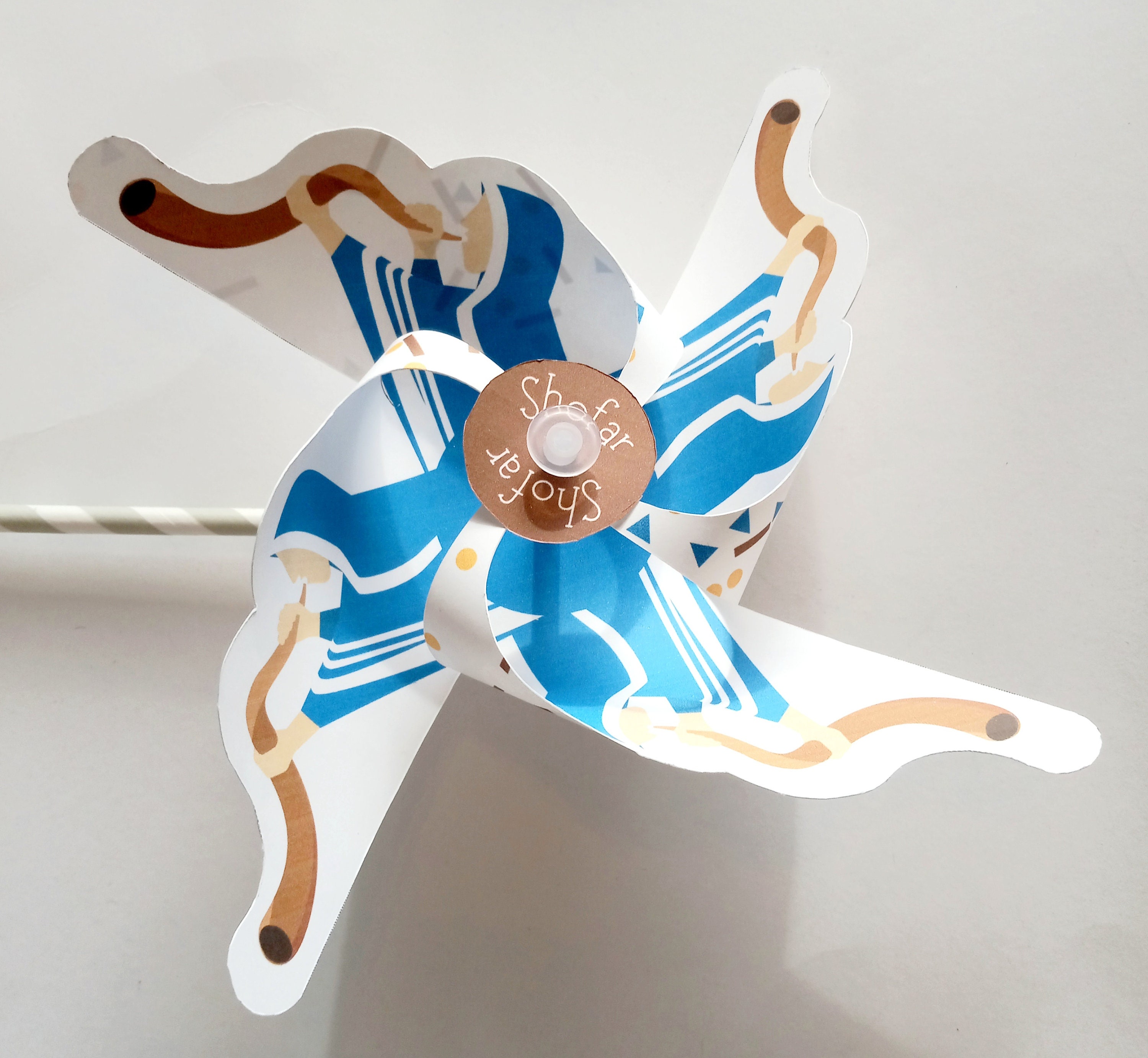 Pinwheel Blowing the Shofar New Moon Sighting Digital Download Etsy