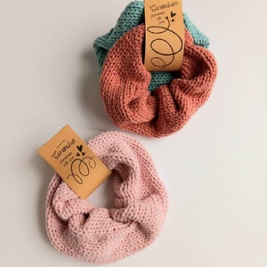 PRINTABLE (Yarn Curl Template), Scrunchie Tags / Wrap Labels - DIY product tags for handmade Scrunchies. Downloadable pdf.