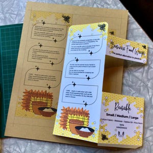 Sobre imprimible para envolver con cera de abeja: Hazlo tú mismo (Descarga digital en PDF)