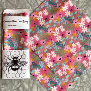 Single Sized Option Reusable Beeswax Food Wrap Package (PDF Digital Download)