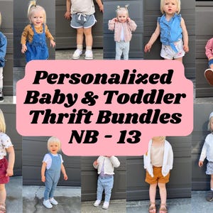 Kids Thrift Bundle | Personalized secondhand bundle for babies + toddlers | Second hand bundles newborn to 5T | Customized thrift bundles
