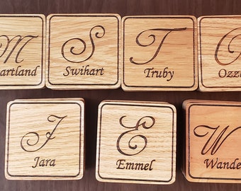 Personalized Wood Coasters, Wedding Coaster Gifts, Anniversary Coasters,  Wood Custom Coasters, Business Gifts, Employee Gifts