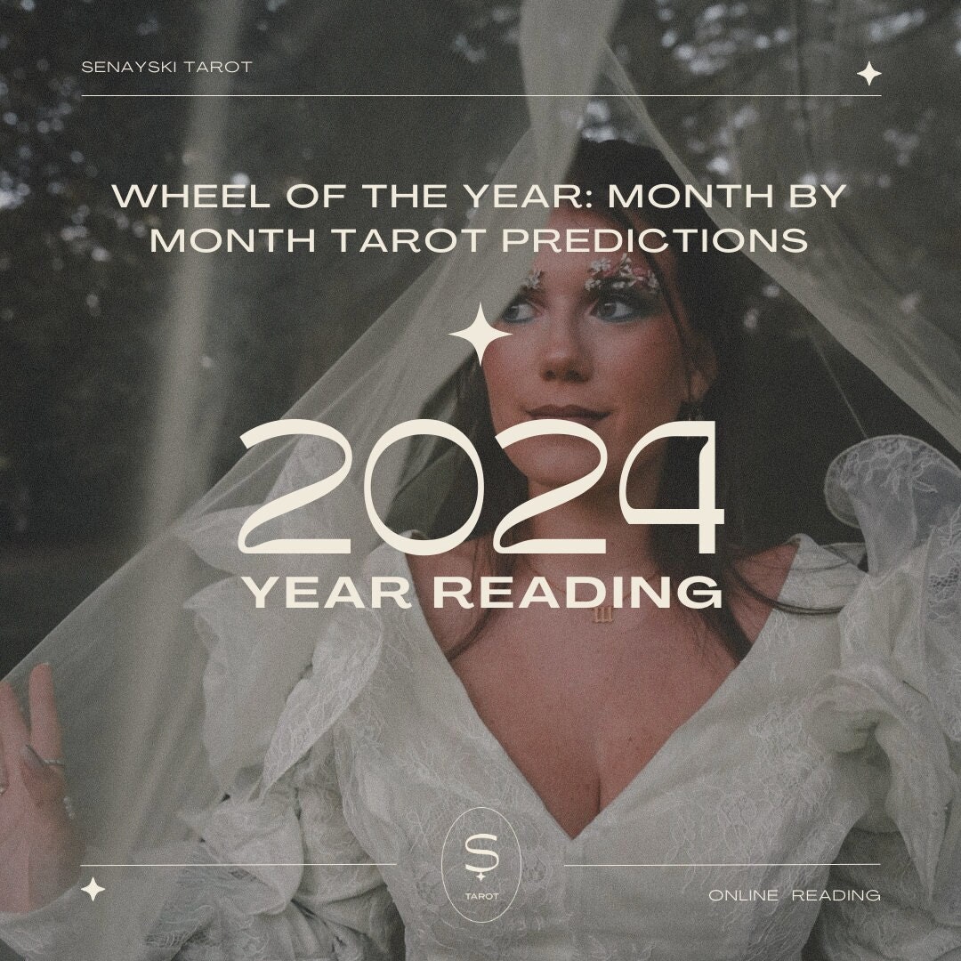 2024 Year Reading Wheel of the Year Month by Month Etsy