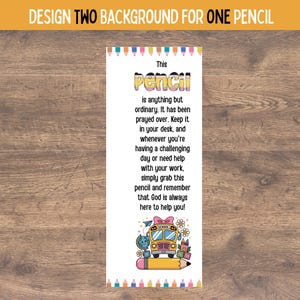 Personalized Pencil Prayer Gift Tag | Back to School Christian Gift - Etsy