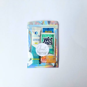 Weddings, Recovery Kit, Hang Over Kit, Just in Case Bachelorette or Bachelor Gifts, Events, Travels, Party Favors