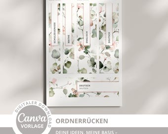 Exacompta 5388E 10er Pack Ordner-Rückenschild. Etiketten 80 x 180 mm selbstklebend für Ordner weiß mit Beschriftungslinien : Exacompta