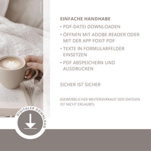 Emergency Folder PDF (Fillable) - Family Planning & Digital Legacy - Document Organization Template (German) - 50+ Pages image 2