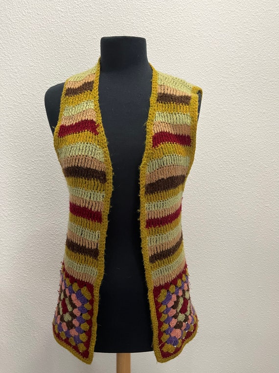 Vintage Handmade Knitted Vest