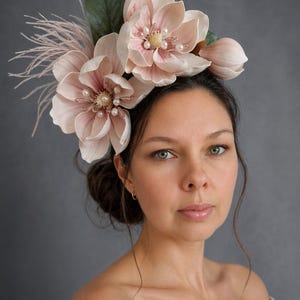 Pink and Pearl Fascinator - Etsy display picture 1