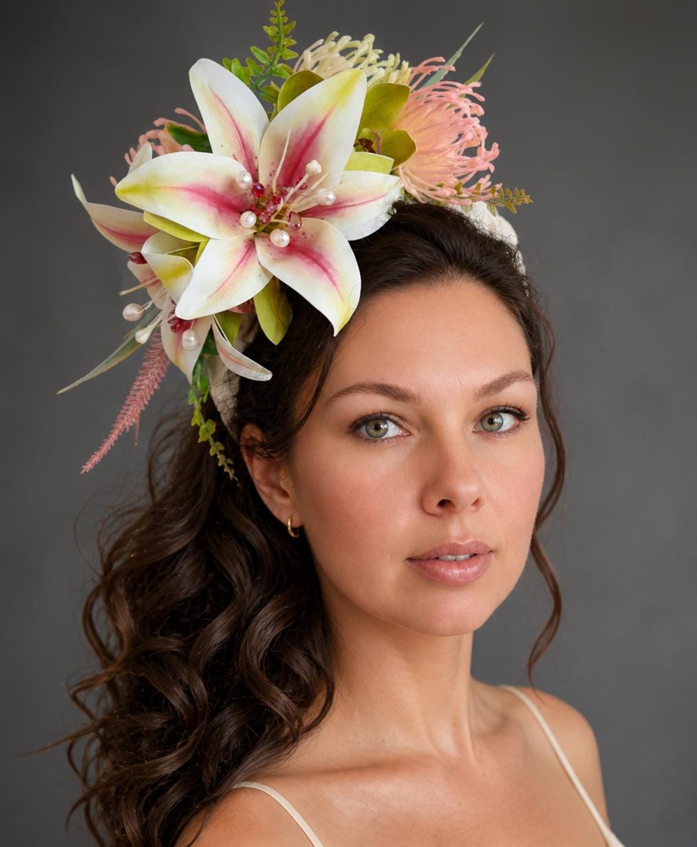 Pink Lily Fascinator - Etsy