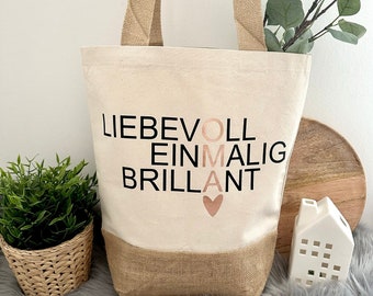 Bolso, bolso de compras, bolso de yute abuela