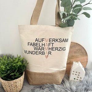 Tasche Einkaufstasche Jutetasche Tante Geschenkidee für Tante Beste Tante Geschenk Tante Tasche Bild 2