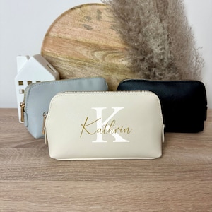 Personalisierte Kosmetiktasche mit Namen - Geschenk für die Freundin - Schminktasche - Kulturtasche - Muttertag - Geburtstagsgeschenk Frau