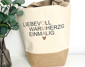 Tasche -  Einkaufstasche - Jutetasche Oma - Geschenk Oma - Geschenkidee