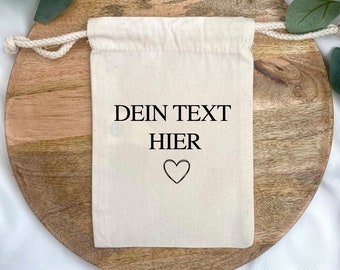Gepersonaliseerde cadeautas - tas met gewenst motief - cadeauverpakking - stoffen tas met personalisatie