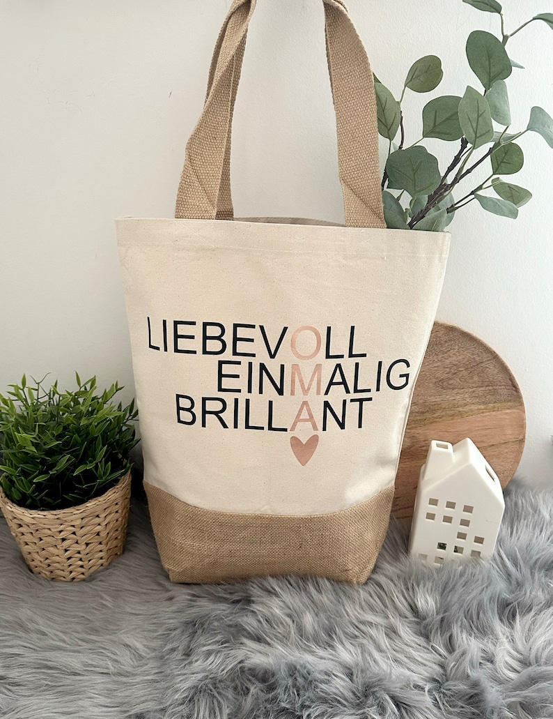 Tasche Einkaufstasche Jutetasche Tante Geschenkidee für Tante Beste Tante Geschenk Tante Tasche Bild 4