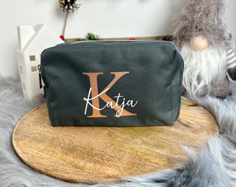 Personalisierte Kosmetiktasche - Schminktasche mit Namen - Reiseorganizer mit Namen - Geburtstagsgeschenk für Frauen