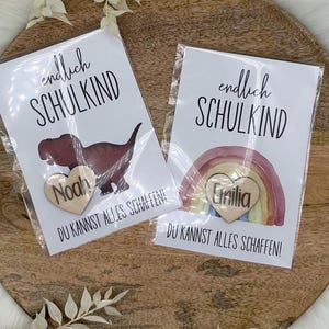 Schoolinschrijving - Schoolkind 2025 - Inhoud schoolkegel - Je zit in groep 1 - Schoolinschrijving - Schoolkind - Kaart voor schoolinschrijving - Regenboog