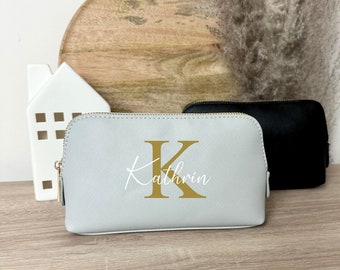 Personalisierte Kosmetiktasche mit Name  - Muttertag - Schminktasche - Geburtstag - Beste Freundin - Kulturtasche - Beautybag - Geschenk