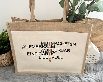 Tante's tas - Boodschappentas - Jute tas - Cadeau voor oma - Omatas - Cadeau-idee voor oma - mama - tante - beste tante