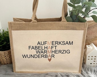 Moederstas - Boodschappentas - Jute tas - Cadeau voor oma - Omatas - Cadeau-idee voor oma - Moeder - Tante - Moederdagcadeau
