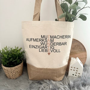 Tasche Einkaufstasche Jutetasche Tante Geschenkidee für Tante Beste Tante Geschenk Tante Tasche Bild 7