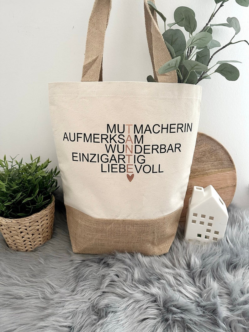 Tasche Einkaufstasche Jutetasche Tante Geschenkidee für Tante Beste Tante Geschenk Tante Tasche Tante