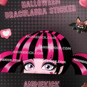 Draculaura Peeker Sticker |Monster High Draculaura Sticker