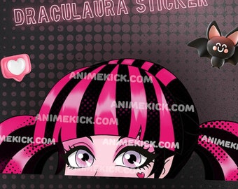 Draculaura Peeker Sticker |Monster High Draculaura Sticker