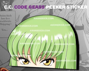Code Geass C.C. Peeker Sticker
