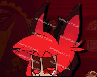 Alastor Hazbin Hotel Big Sticker Peeker| Radio Demon Sticker