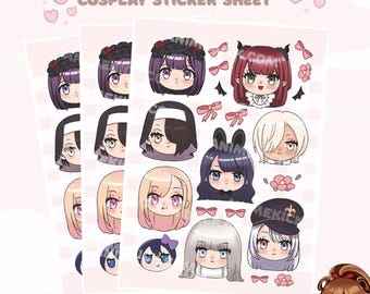 My Dress Up Darling Stickers | Marin Cosplay Sticker Sheet
