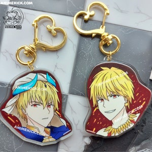 Gilgamesh Fate/Grand Order 2.5 &quot; Double Sided Charm | Keychain