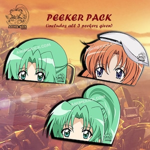 Higurashi Peeker Sticker Pack Mion Rena | When they cry