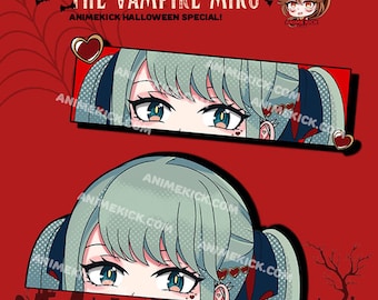 Miku Vampire Sticker |Vampire Peeker Sticker | Hatsune Miku