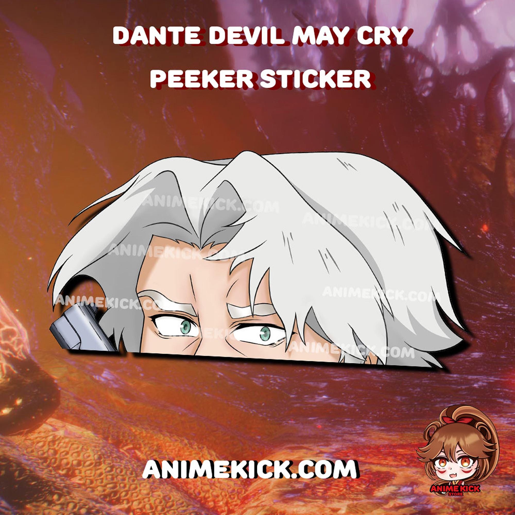 Dante Devil May Cry Sticker | DMC Peeker Sticker