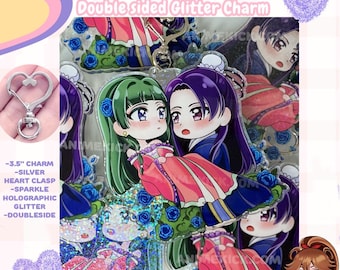 The Apothecary Diaries GLITTER 3.5" CHARM |Jinshi and Maomao Double-sided