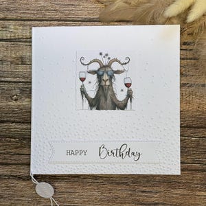 Geburtstagskarte, funny animals, lustige Tiere, 2 Formate